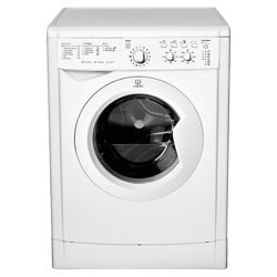 Indesit IWC6125W Washing Machine, 6kg Wash Load, 1200 RPM Spin, A Energy Rating. White