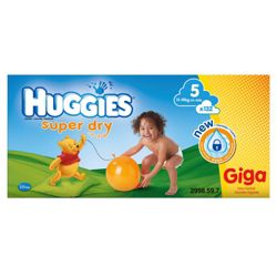 Huggies Super Dry GIGA Pack Size 5 132