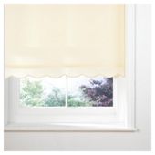 Scalloped Edge Roller Blind, Cream 60cm