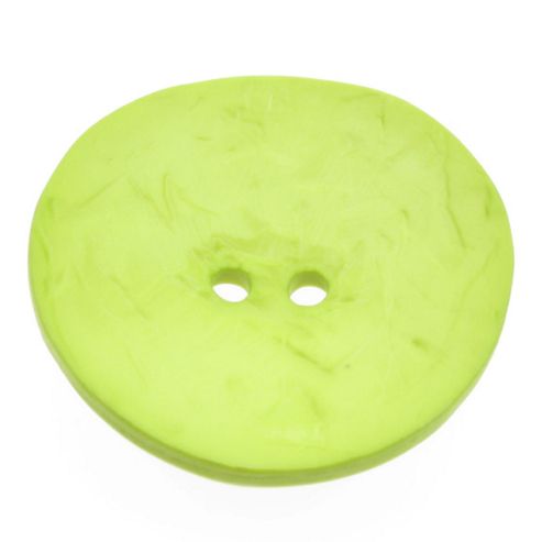 Image of Dill Buttons 60mm Dished Lime