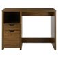 Seattle Straight 2 Drawer Desk, Walnut