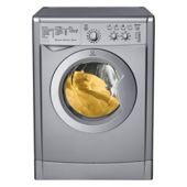 Indesit IWC6125S silver washing machine