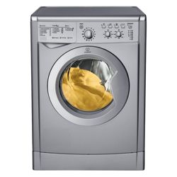 Indesit IWC6125S Washing Machine, 6kg Wash Load, 1200 RPM Spin, A Energy Rating. Silver