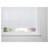 Scalloped Edge Roller Blind, White 90cm