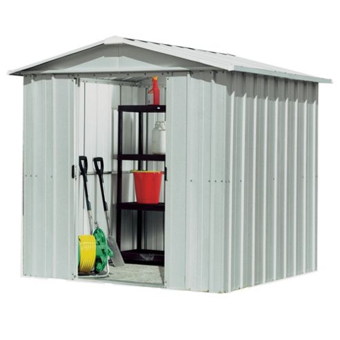 Yardmaster 6'1x7'5 Silver Metal Apex Shed