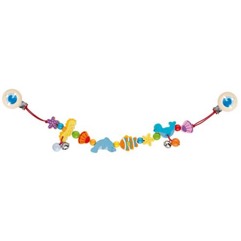 Image of Heimess 763900 Wooden Pram String Clip On (sealife)