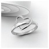 Sterling Silver Heart Ring, Large