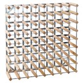 Ready To Assemble 72 Bottle pine and steel Wine Rack