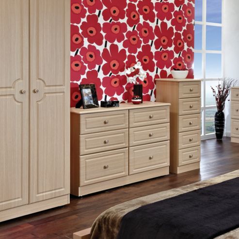Image of Welcome Furniture Pembroke 76.2 Cm Plain Midi Wardrobe - Driftwood