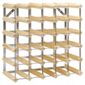 George Wilkinson 30 Bottle Wine rack Kit - Pine / Galvanised Steel