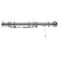 Swish Polaris 32mm Aluminium One-Corded Pole, Brushed Silver Effect 350cm