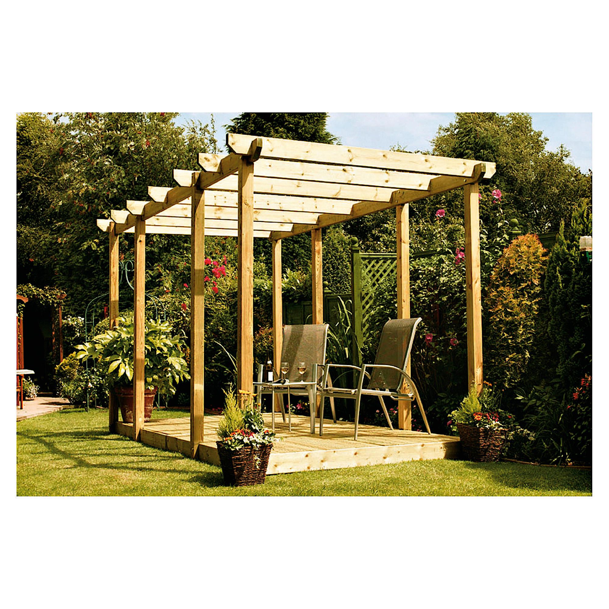 Finnlife Double Deck with Double Pergola at Tesco Direct