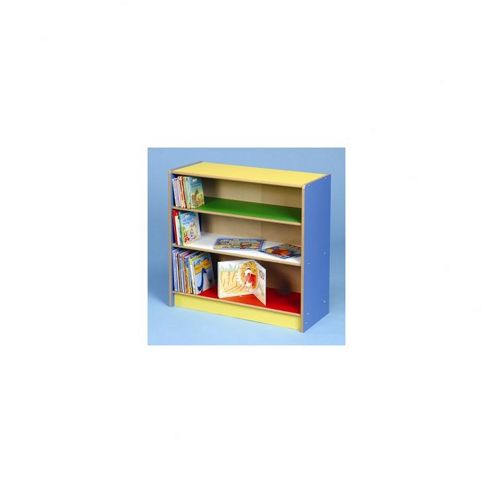 Image of Twoey Toys Three Shelf Bookcase In Multicolour