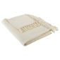 F&F Home Diamond Cotton Throw - Natural