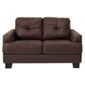 Utah Small Leather Sofa, Brown