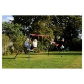 Tesco Double Swing Set With Glider