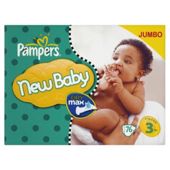 Pampers New Baby Jumbo Pack Midi 76