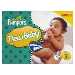 Pampers New Baby Jumbo Pack Midi 76