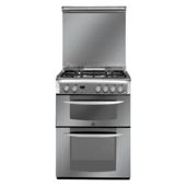 Indesit KD6G25SXIR Stainless Steel Double Oven Gas Cooker