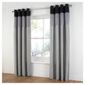 Tesco Treble Taffetta Lined Eyelet W163xL183cm (64x72"), Black / Pewter