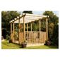 Finnlife Double Deck with Double Pergola & Balustrade