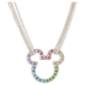 Disney Mickey Multi Colour Stone Head Pendant