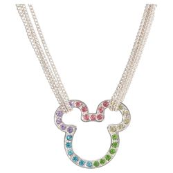 Disney Mickey Multi Colour Stone Head Pendant