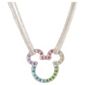 Disney Mickey Multi Colour Stone Head Pendant