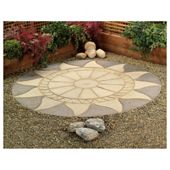 Sunstone Limestone/Pewter Circle Patio Kit 2.56m Dia