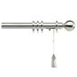 Swish Polaris 32mm Aluminium One-Corded Pole, Brushed Silver Effect 250cm