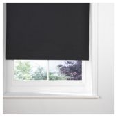 Thermal Blackout Blind, Black 90Cm