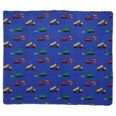 Tesco Kids Trucks and Diggers Fleece Blanket, Blue