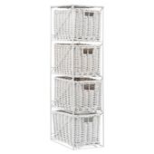Tesco Willow 4 drawer tower white