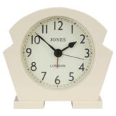 JONES & CO JAZZ CREAM MANTEL ALARM CLOCK