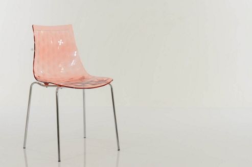 Image of Fizz Gel Dining Chair Pink