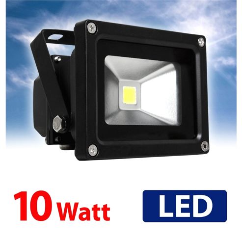 Image of Minisun Neutral White 4000k 10w Ip66 Led Floodlight Black