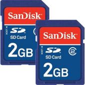 Sandisk Secure Digital Card 2GB Twinpack