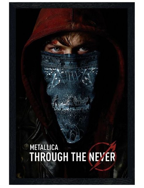 Image of Black Wooden Framed Metallica Through The Never Poster