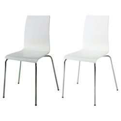 Pair of Padova chairs, white