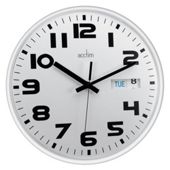 Acctim White Austin Calendar Clock