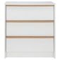 Trenton 3 Drawer Chest White/Oak
