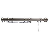 Swish Polaris 32mm Aluminium One-Corded Pole, Burnished Brass Effect 275cm