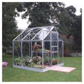 6x6 Aluminium Greenhouse Toughened Glass