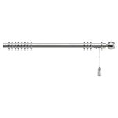 Swish Polaris 32mm Aluminium One-Corded Pole, Brushed Silver Effect 275cm