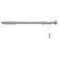 Swish Polaris 32mm Aluminium One-Corded Pole, Brushed Silver Effect 275cm