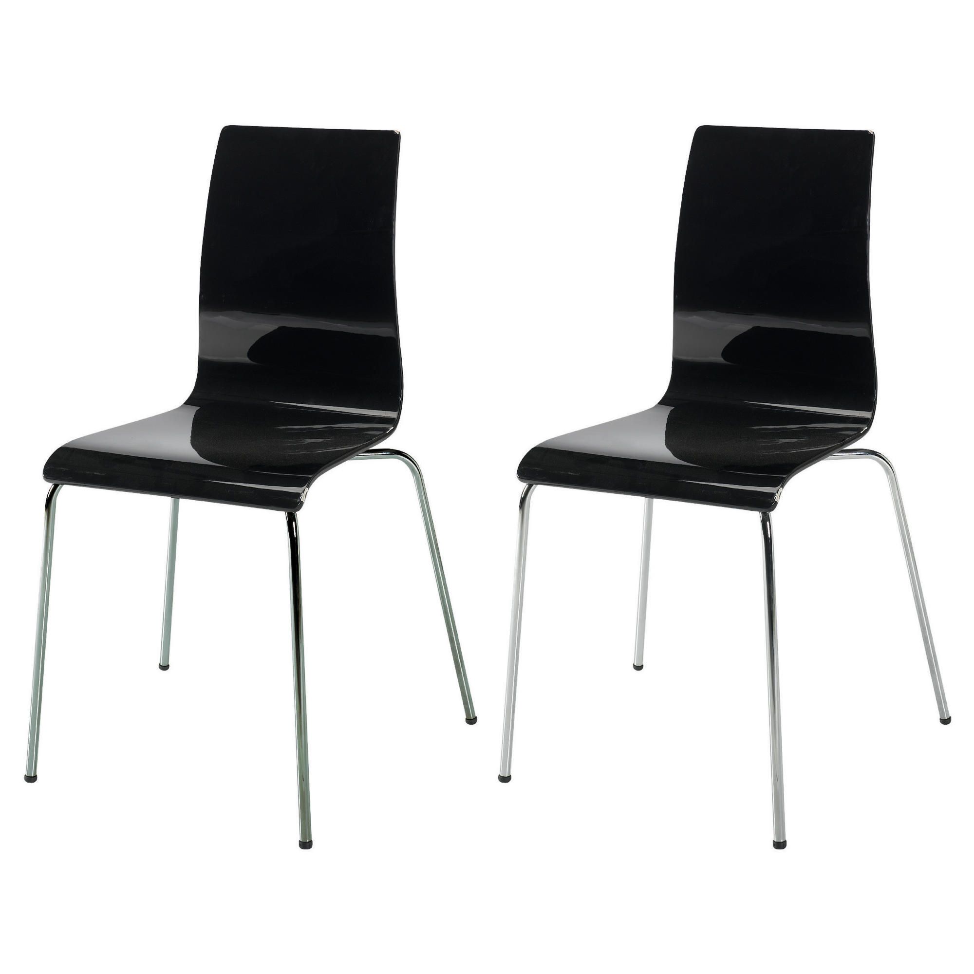Pair of Padova chairs, black
