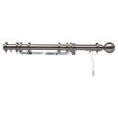 Swish Polaris 32mm Aluminium One-Corded Pole, Burnished Brass Effect 325cm