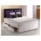 Sealy Posturepedic Silver Dream Superking 4 Drawer Divan Set