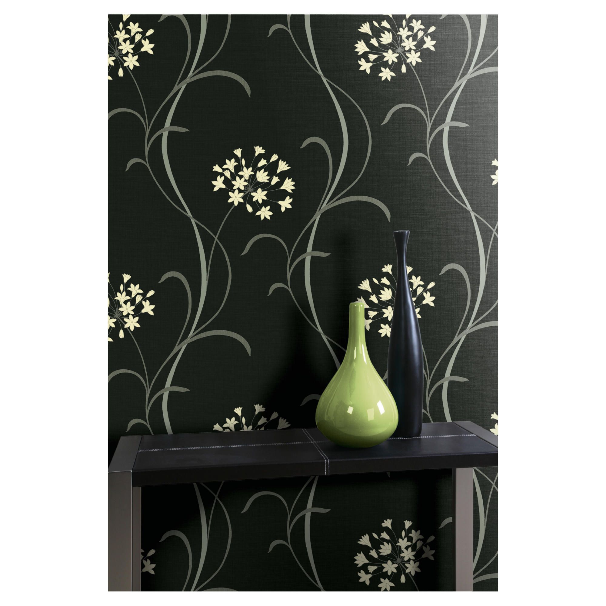 Arthouse Mia Black Wallpaper