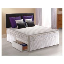 Sealy Posturepedic Silver Dream King 2 Drawer Divan Bed